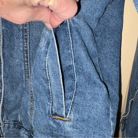 Wax Jean Floral Embroidered distressed jacket size L - Picture 4 of 9